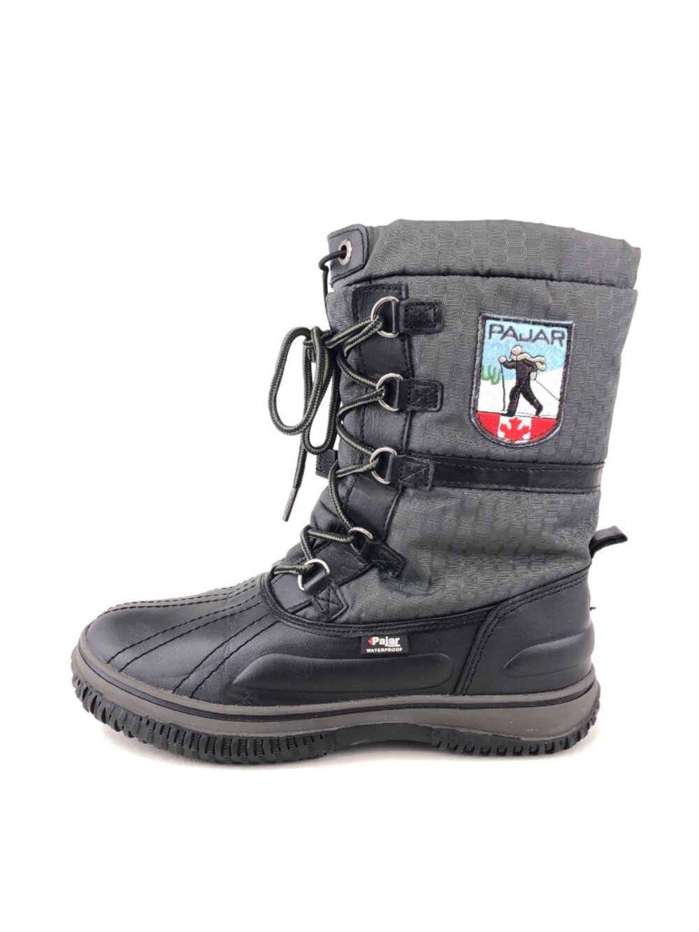 Pajar Grip Low Black Nylon Winter Snow Boots 7.5